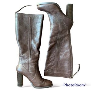 ADRIENNE VITTADINI Birdie Leather Boots Size 9,5